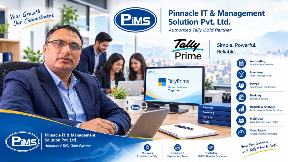 PIMS Nepal &mdash; Pinnacle IT & Management Solution, Authorized Tally Gold Partner