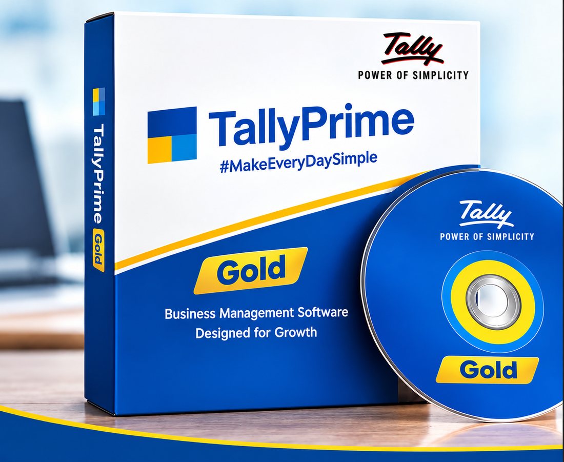 TallyPrime Gold software box
