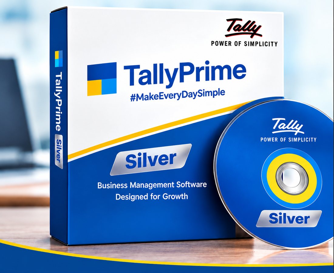 TallyPrime Silver software box